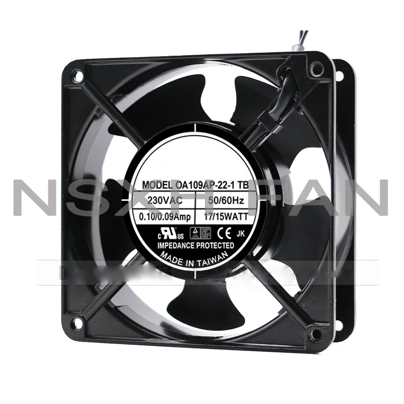 OA109AP-22-1 TB AC 230V 17W 120x120x38mm 2-Wire Server Cooling Fan