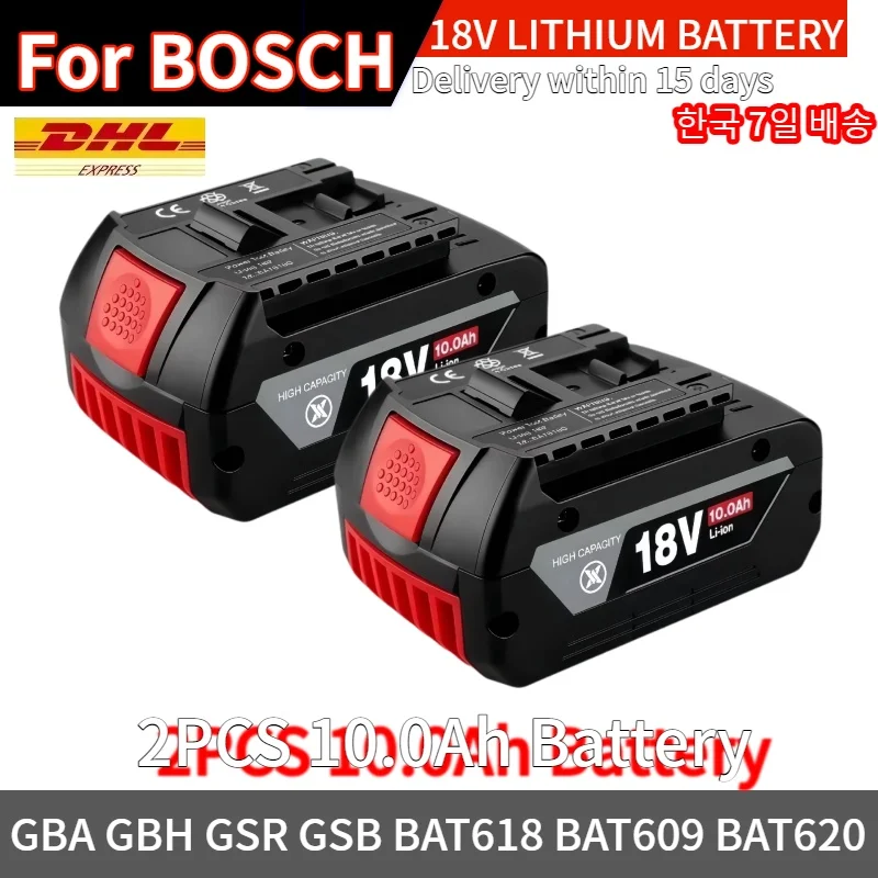 

New High-Performance for BOSCH 18V 10Ah LITHIUM-ION BATTERY GBA 18V10Ah Professional GBA GSR GSB BAT609Rechargeable Battery
