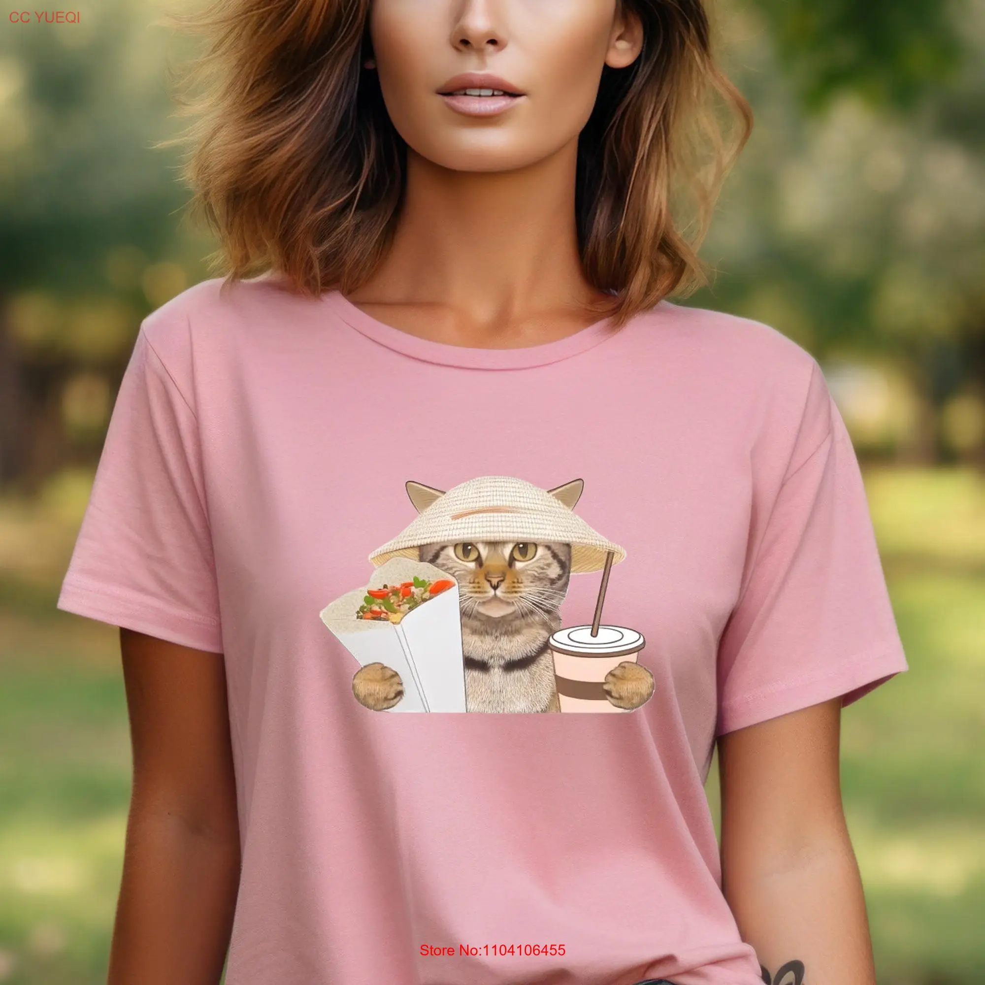 Foodie CaT T Shirt Cute Snack Summer Vacation Lovers For All Ages long or short sleeves