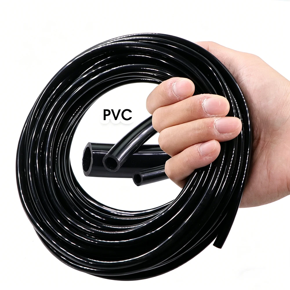 10-100M Black 1/8'' 1/4'' 3/8'' PVC Garden Hose for Gareenhose Plants Drip Watering Pipe Soft 3/5mm 4/6mm 8/11mm Irrigation Tube
