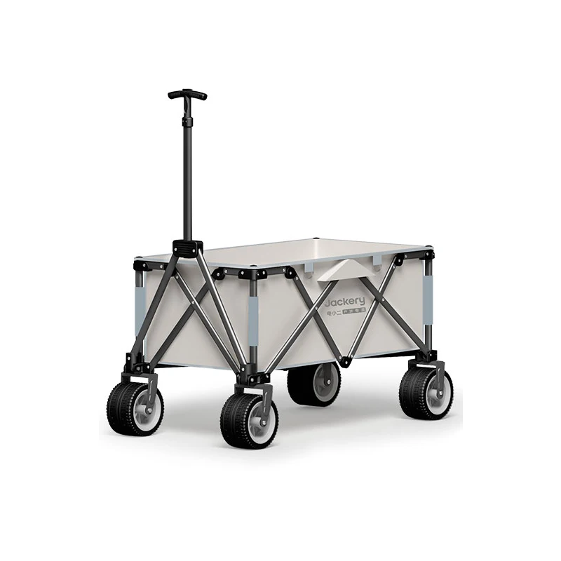 Electric Camping Cart Foldable Oversized Trolley Picnic Cart Table Board