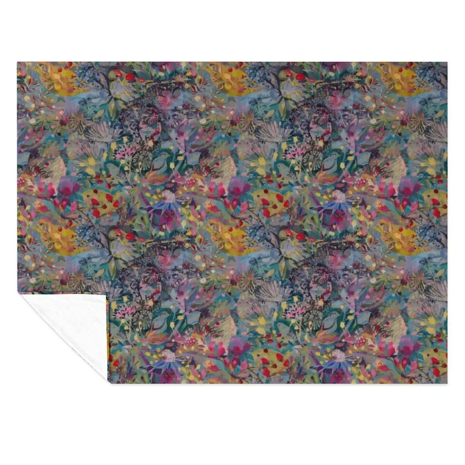 

Birds and Rosehips Throw Blanket Sleeping Bag sofa bed for sofa Picnic Blankets