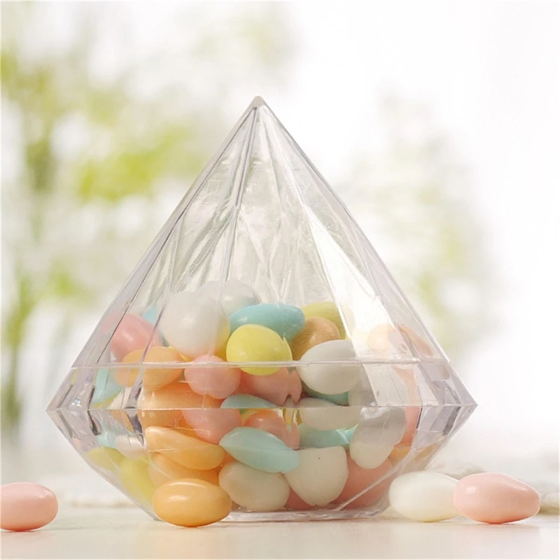 6pcs Versatile Candy Jewelry Storage Box Elegant Diamond for Store Protect and Display Your Valuables with Sophistication