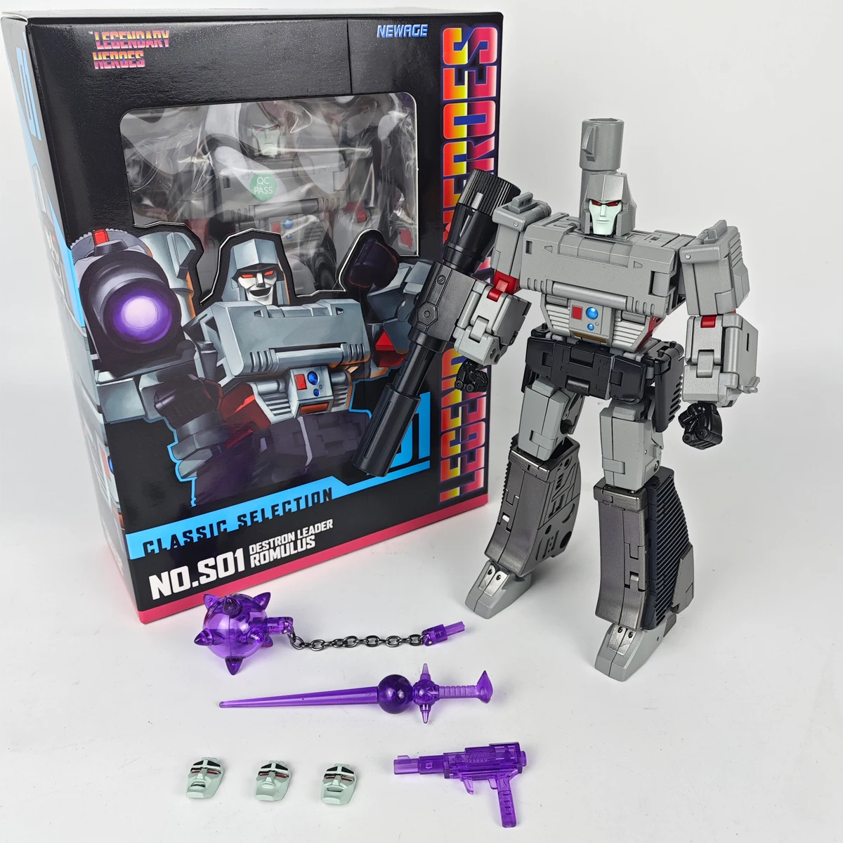 Newage Transformation NA NA S-01 S01 Megatank ROMULUS Destron Leader Action Figure