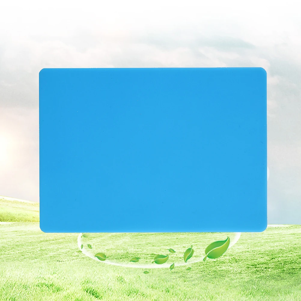 

2pcs Blue Silicone Mat For Resin Jewelry Craft Heat Resistant Countertop Protector Table Mat Size L (Pack Of 2) - Silicone