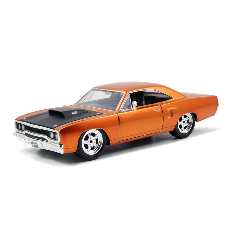 Jada 1:24 Dom\'s 1970 Plymouth Road Runner, литая металлическая игрушка для мальчиков