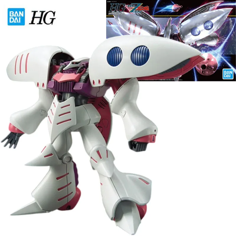 Bandai Genuine Gundam HG Series Model Garage Kit 1/144 Anime Figure AMX-004 Qubeley Gundam Boy Action Assembly Toy Collection