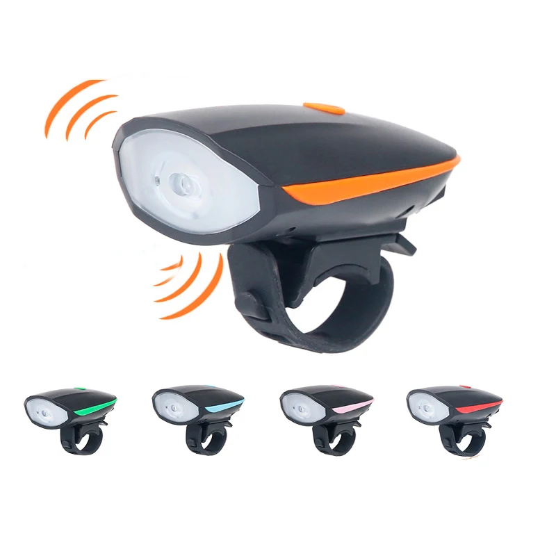 

AT 120dB Waterproof Rechargeable Bike Horn Speaker and Led Light Cycling Front E Bike Accessories Bicycle Light