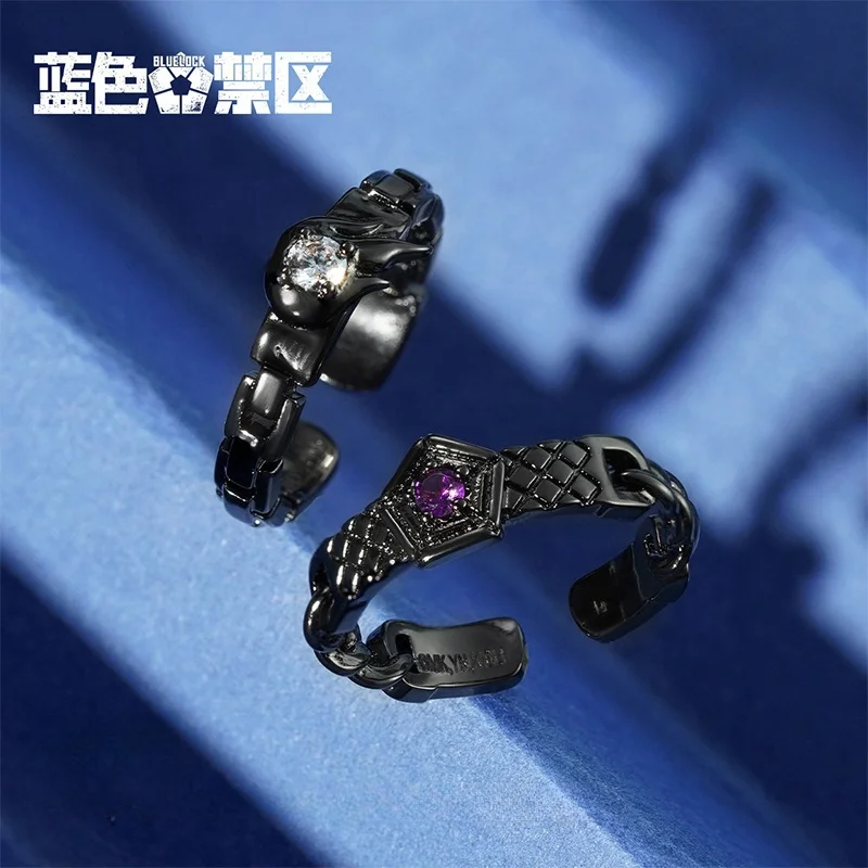Nuovo autentico Blue Lock Anime Derived Ring Blind Box Accessori per la decorazione di moda Giocattoli circostanti Regali per festival e compleanni