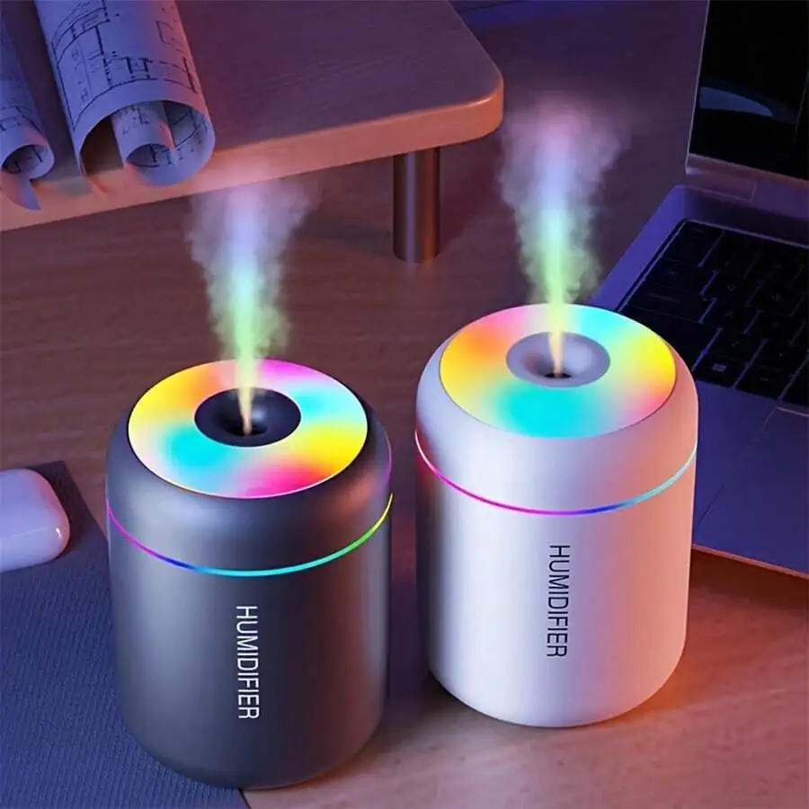 AOYI 1pc Mini Essential Oil Diffuser, Cool Mist, Color Changing Night Light - Humidify Air, Keep Air Fresh, Relax (USB Powered),