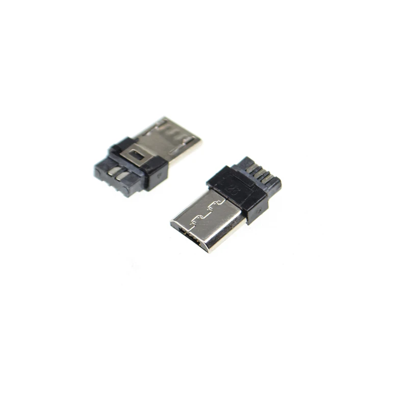 10pcs Micro Usb Male Plug Connector mk/5p 5pin surface-mount For Mobile Socket