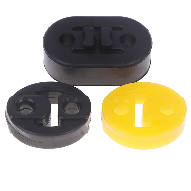 "Simplified Installation - Universal Vehicle Exhaust Tail Pipe Mounts, 2 Hole, 2pc-pack, with Hanger Insulator"