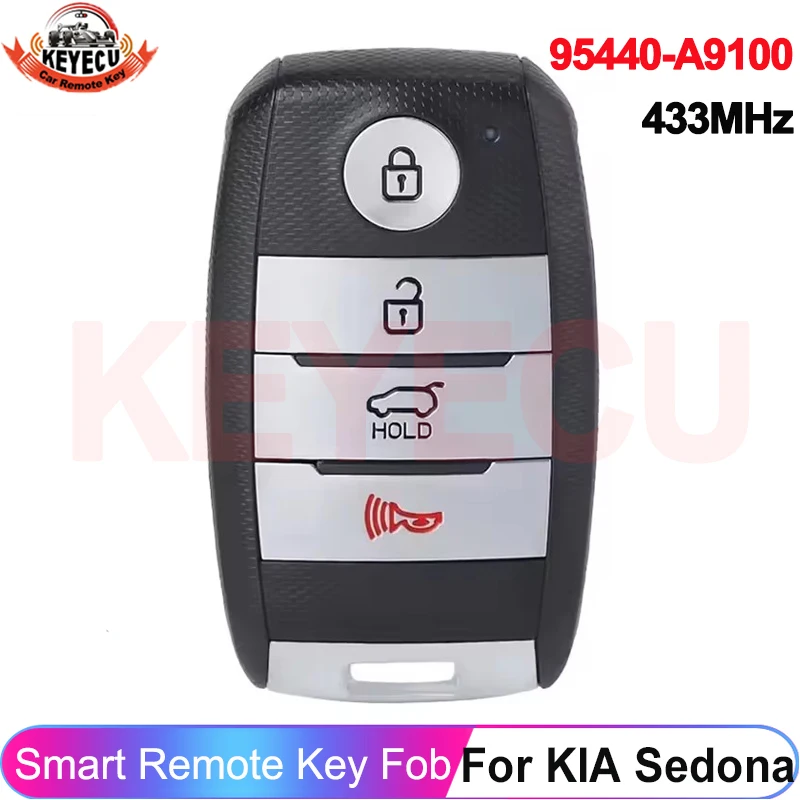 

KEYECU для KIA Sedona 2015 2016 2017 2018 2019 95440-A9100 FCC ID: SY5YPFGE04 смарт-карта 433 МГц ID47 чип дистанционный брелок