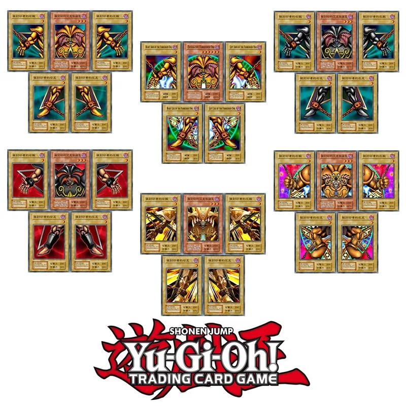 

Ю-Ги-О! Коллекционная карточка Exodia: Запретная Могущественная, первого поколения, DIY N Card OCG TCG, версия Armor/Sealed God Edition