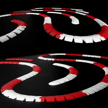 Straßen sperre DIY Fernbedienung Auto Drift Rennen Hochgeschwindigkeits-Allrad-Auto Barriere Verkehr Spleißen Stereo-Straßen sperre Verkehrs szene