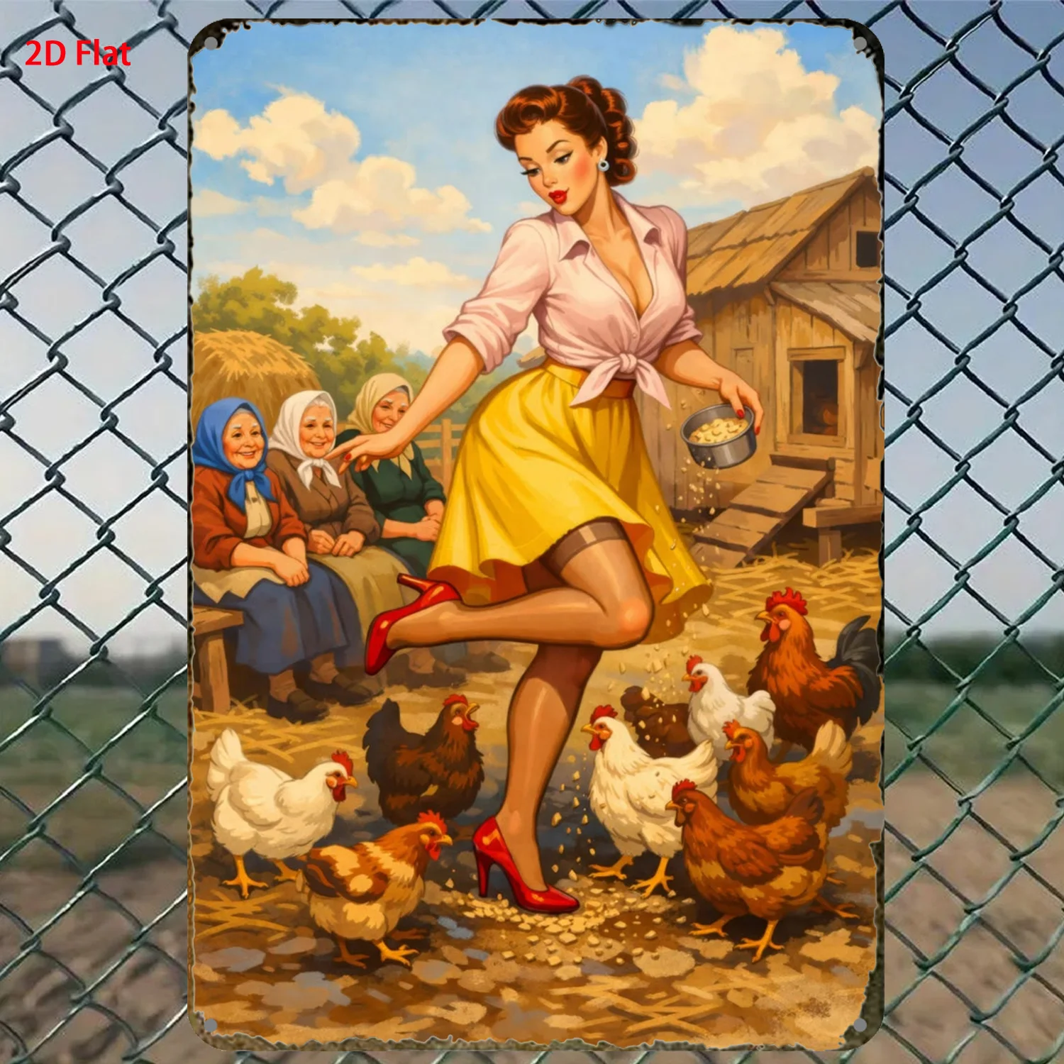 Art Craft Club - 2D винтажная металлическая табличка, настенный декор