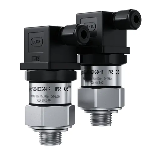 압력 스위치 100bar 200bar 조정 가능한 컨트롤러 워터 펌프 공압 오일 유압 스테인레스 스틸 유형 압력 스위치