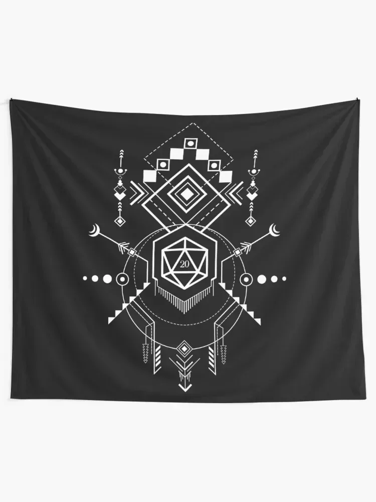 D20 Dice Symbols Storyteller Inspired Tabletop RPG Gaming Tapestry Cute Room Things Wall Hanging Decor Tapestry