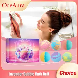 Lavender Bubble Bath Balls Long Lasting Fragrance Improve Exfoliating Foot Odor Cleanse Relax Stress Moisturizing Salt Bath Ball