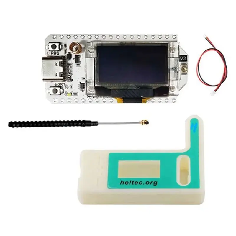 

ABKQ-0.96 OLED SX1262 Wifi BLE ESP32 Lora32 V3 Development Board Lora 32 Iot Dev Board 443-510Mhz With Case Upgraded Version