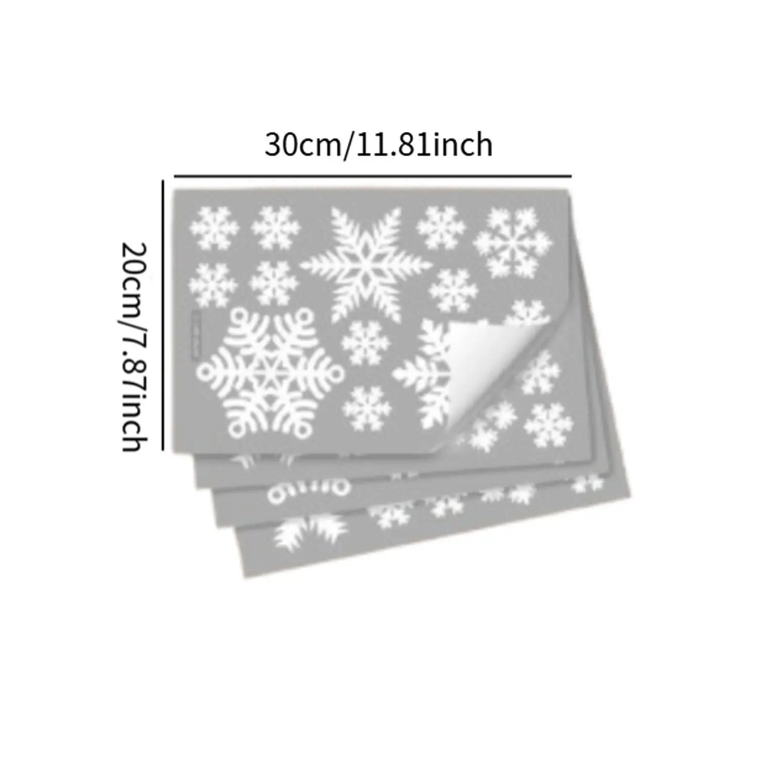 Naklejki świąteczne na okno z motywem płatków śniegu do dekoracji sypialni, rękodzieła i scrapbookingu.