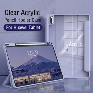Casing Akrilik Bening untuk Huawei Matepad Air 11.5 2023 11 10.4 Pro 11 10.8 Penutup Tempat Pensil untuk Honor pad V6 V7 Casing 10,4 Inci 8 casing huawei matepad 11 penjualan terbaik - №