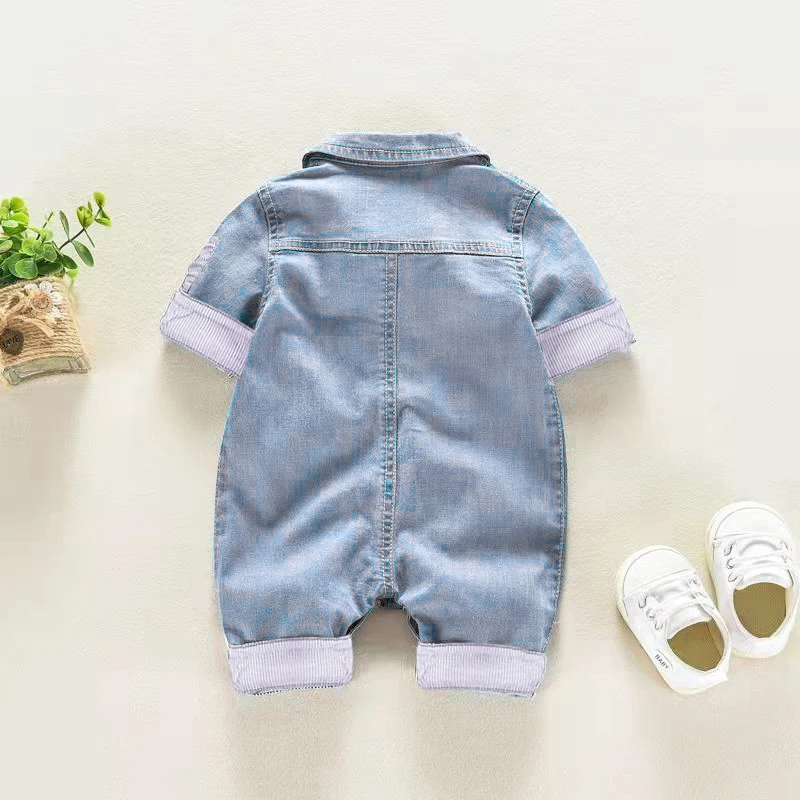 IENENS Newborn Clothes Jumpsuits Baby Cotton Rompers Short Sleeves One-pieces 0-18 Months Soft Suits Toddler Clothing Sets