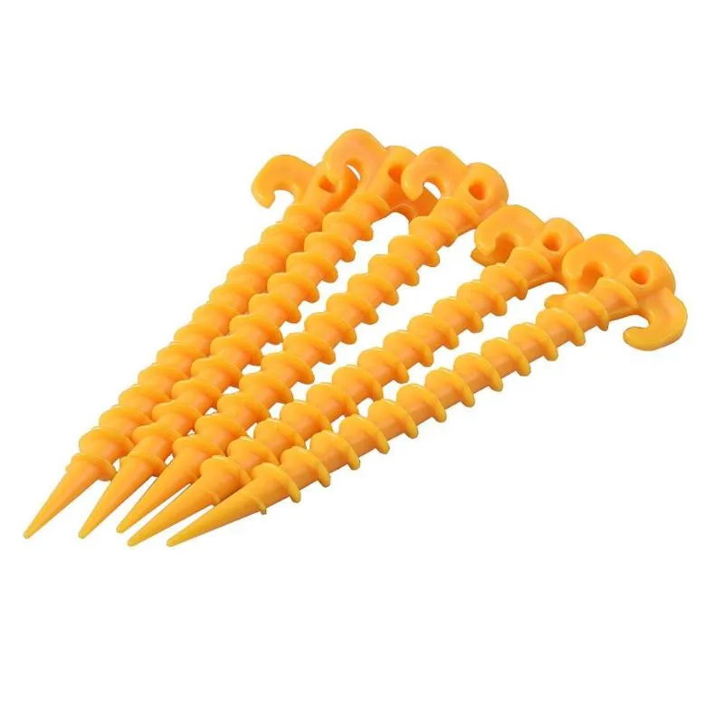 Tent Peg Outdoor Camping Trip 1pcs Tent Nails Ground Nails Screw Nail Stakes Pegs Plastic Sand Pegs Trip Beach Tent Stakes Nails