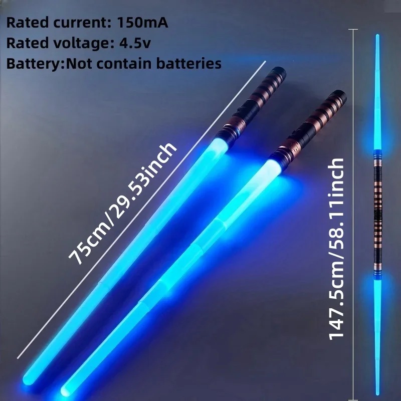 ER 1-2PCS LED Light Up Sabers Cosplay Spade retrattili sensibili al movimento Forniture per matrimoni Bomboniere di Natale per bambini