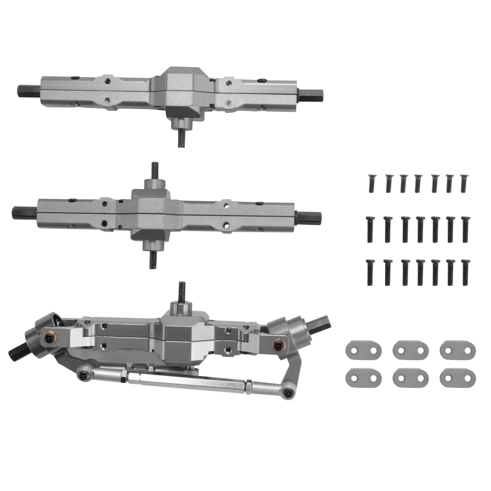 B78B-Metal Front Middle Rear Bridge Axle Gearbox For WPL B16 B36 FY004 1/16 RC Car Truck Upgrade Parts Accessories