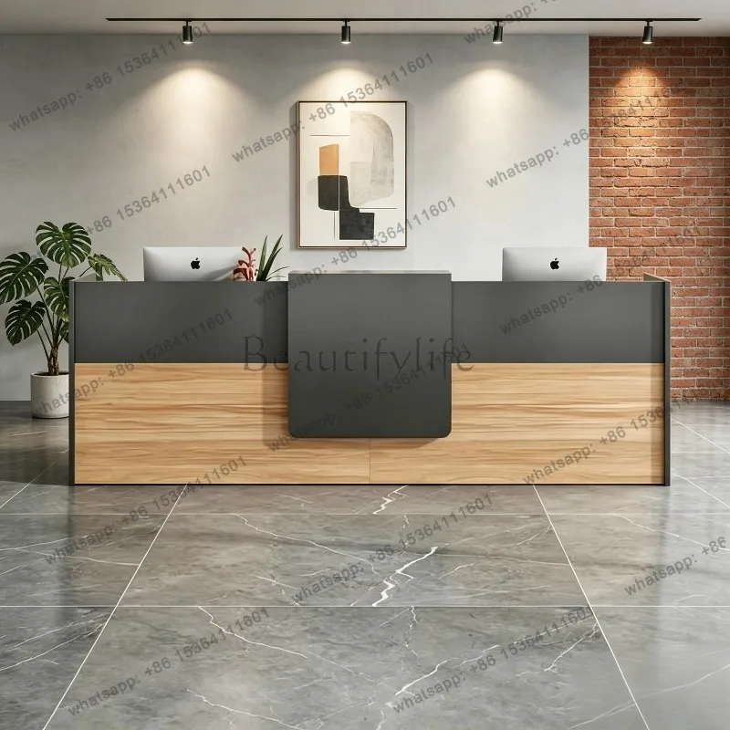 LJY Luxury Display Reception Desk Trendy Beauty Modern Reception Desk Office Vintage Salon Aesthetic Bancone Commercial Furnitur