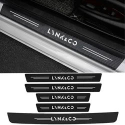 Car Door Sill Stickers Threshold Anti Scratch Decals for LYNK&CO 01 02 03+ 05 06 09 PHEV 09 MHEV Rear Trunk Bumper Guard Strips