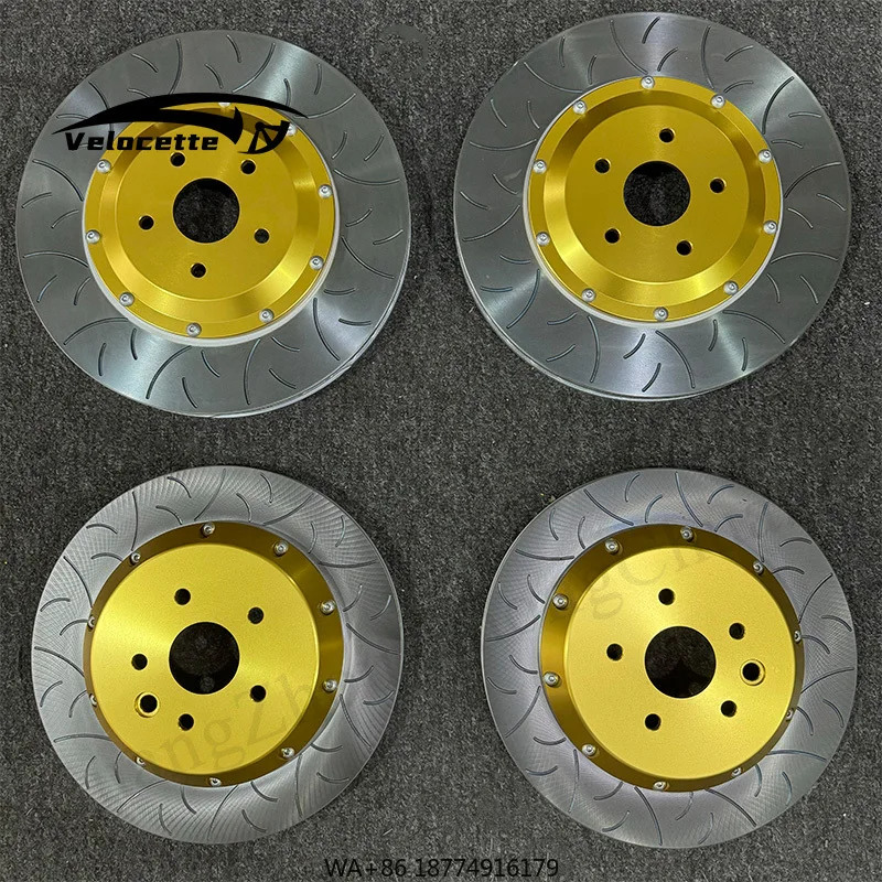 

New Velocette Racing Modified Brake Disc Two-piece Aluminum Front 380mm Rear 345mm for RCF 50% Improved Performance