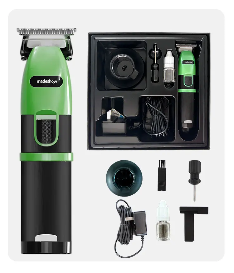 Madeshou-cortadora de pelo profesional M6 + para hombres, cortadora de pelo eléctrica inalámbrica, poco ruido 2024