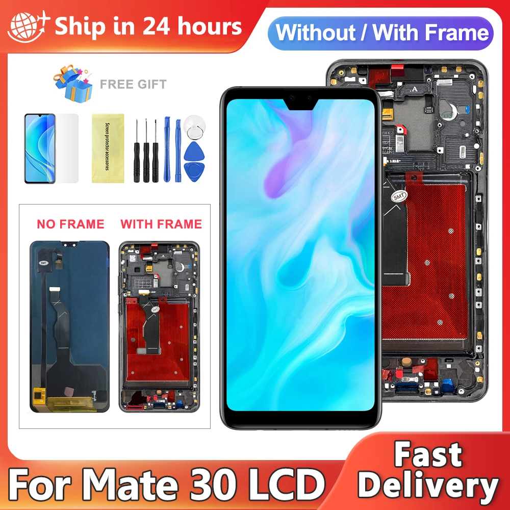 OLED For Huawei Mate 30 TAS-L09 TAS-L29 TAS-TL00 LCD Display Touch Screen Digitizer Assembly For Mate 30 Screen Replacement