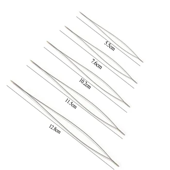5Pc Kralen Open Naalden Zaad Kralen Naald Grote Oog Diy Kralen Naalden Inklapbare Kralen Spelden Naalden Voor Sieraden Maken Gereedschap