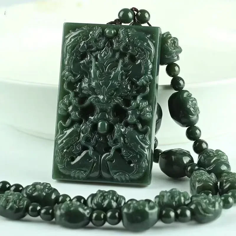 

real jade pendant zodiac wealth jade pendant zodiac dragon wealth kowloon protector male wealth pendant zodiac dragon wealth