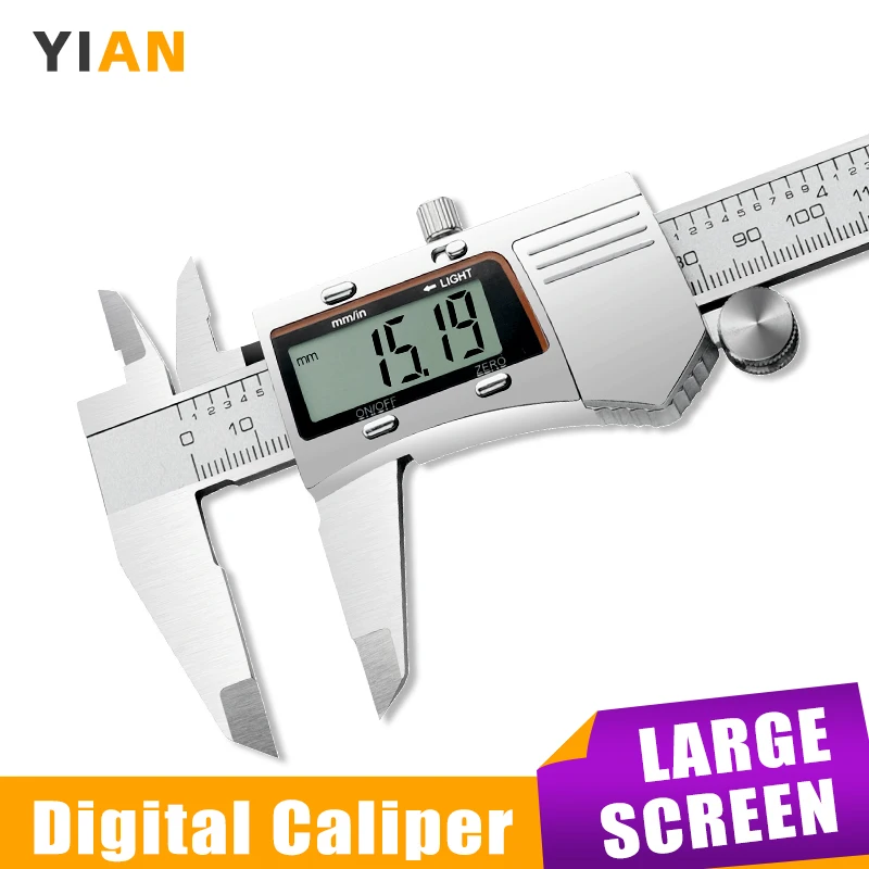 

Digital Pachometer Metal Caliper Professional Vernier Caliber Measuring Tools Woodworking Thick Gauge Depth Electronic Ruler