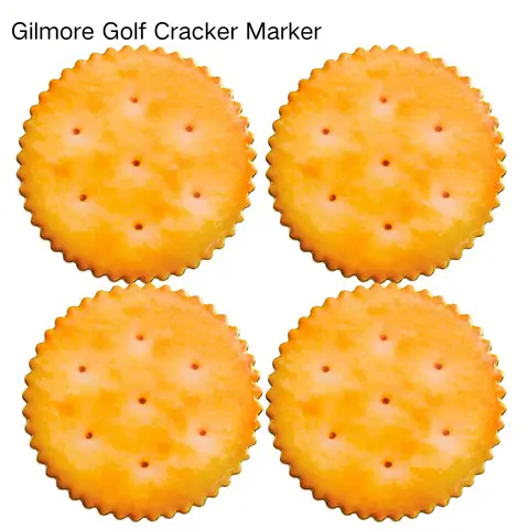 4 Pack /6 pack Gilmore Cracker Golf Ball Markers, Premium Golf Accessories & Funny Golf Gifts for Men Women Golfers Father