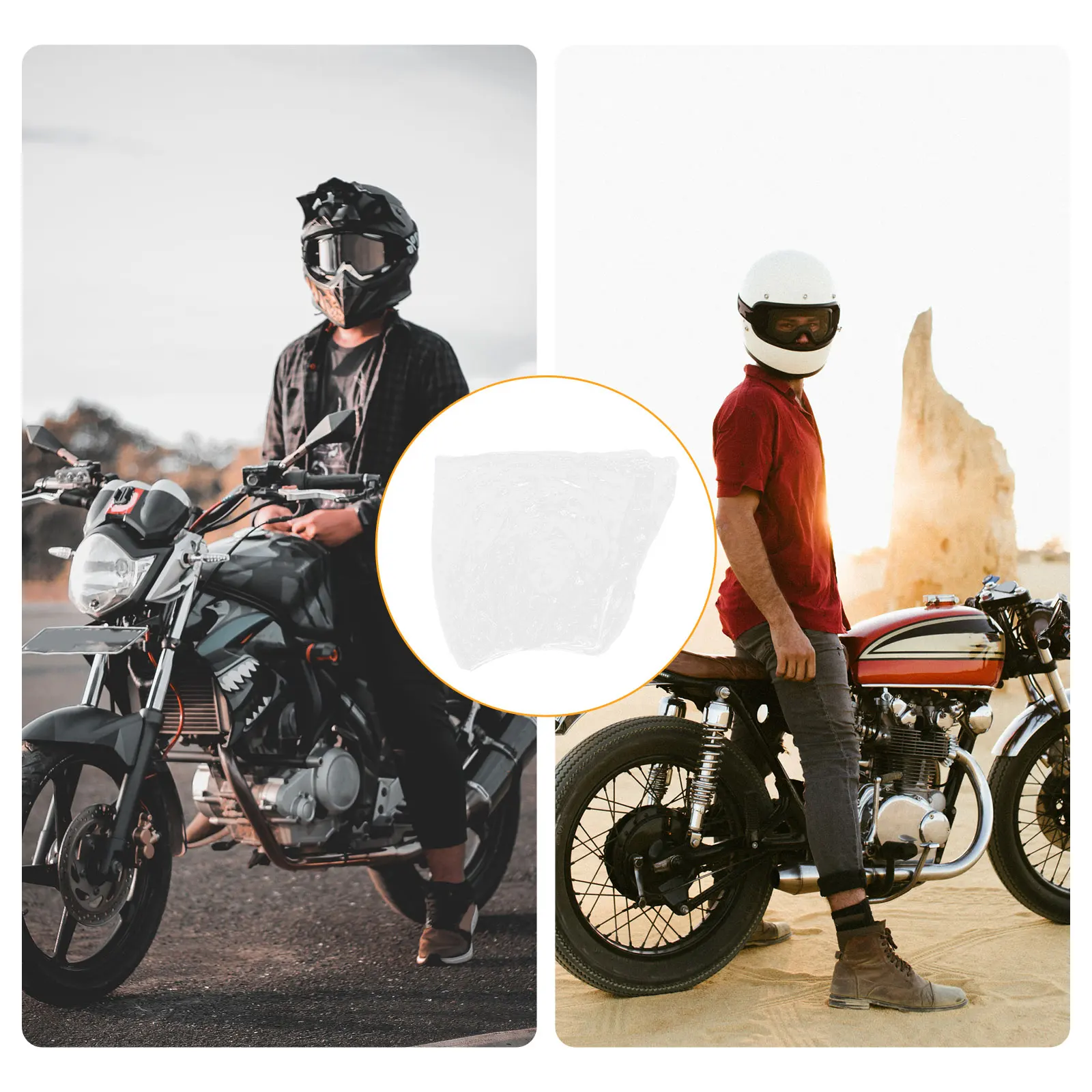 

4Pcs Motorcycle Cover Disposable Waterproof Dustproof Protective Covers Bike Cover Outdoor Protector Rain Dropping All