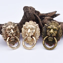 Lion head Finger Ring Holder Full metal retro damper ring handle 360 Degree Mobile Phone Smartphone Stand For All Phone Holder
