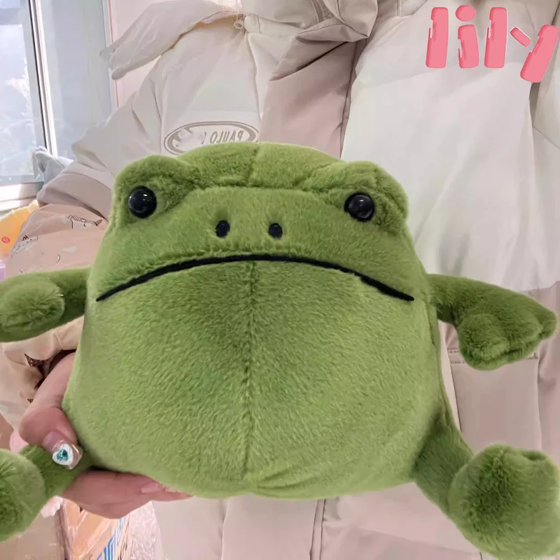 ريكي المطر الضفدع ألعاب من نسيج مخملي للفتيات لطيف الكرتون الضفدع دمية لعبة سوبر لينة النسيج الكرتون شفاء مهرجان هدية محشوة دمية