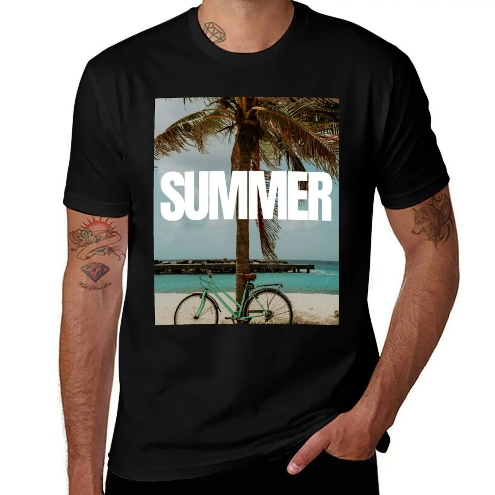 

aesthetic summer T-Shirt man t shirt cotton t shirts for man graphic tees t shirts for man slim fit T-shirt