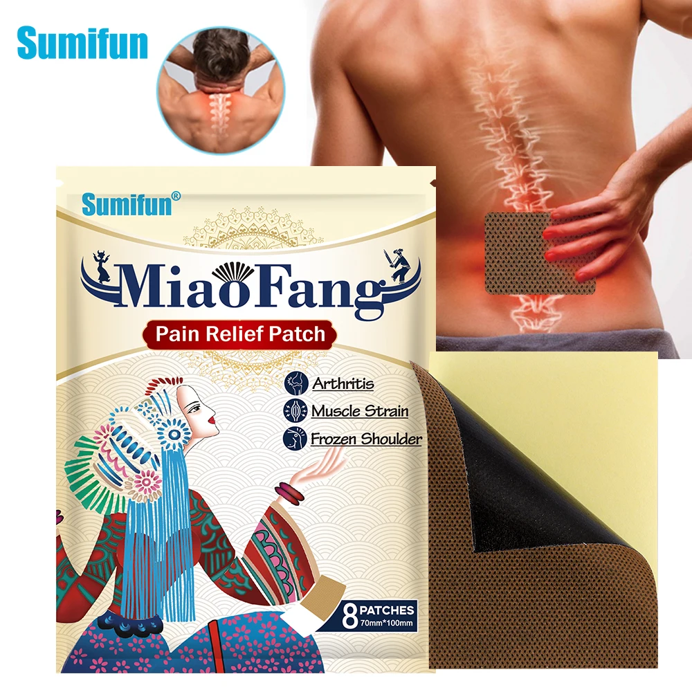 

8pcs Sumifun back pain patch muscle pain and joints Soreness Lumbar Pain Relief Sticker Chinese Medical Plaster