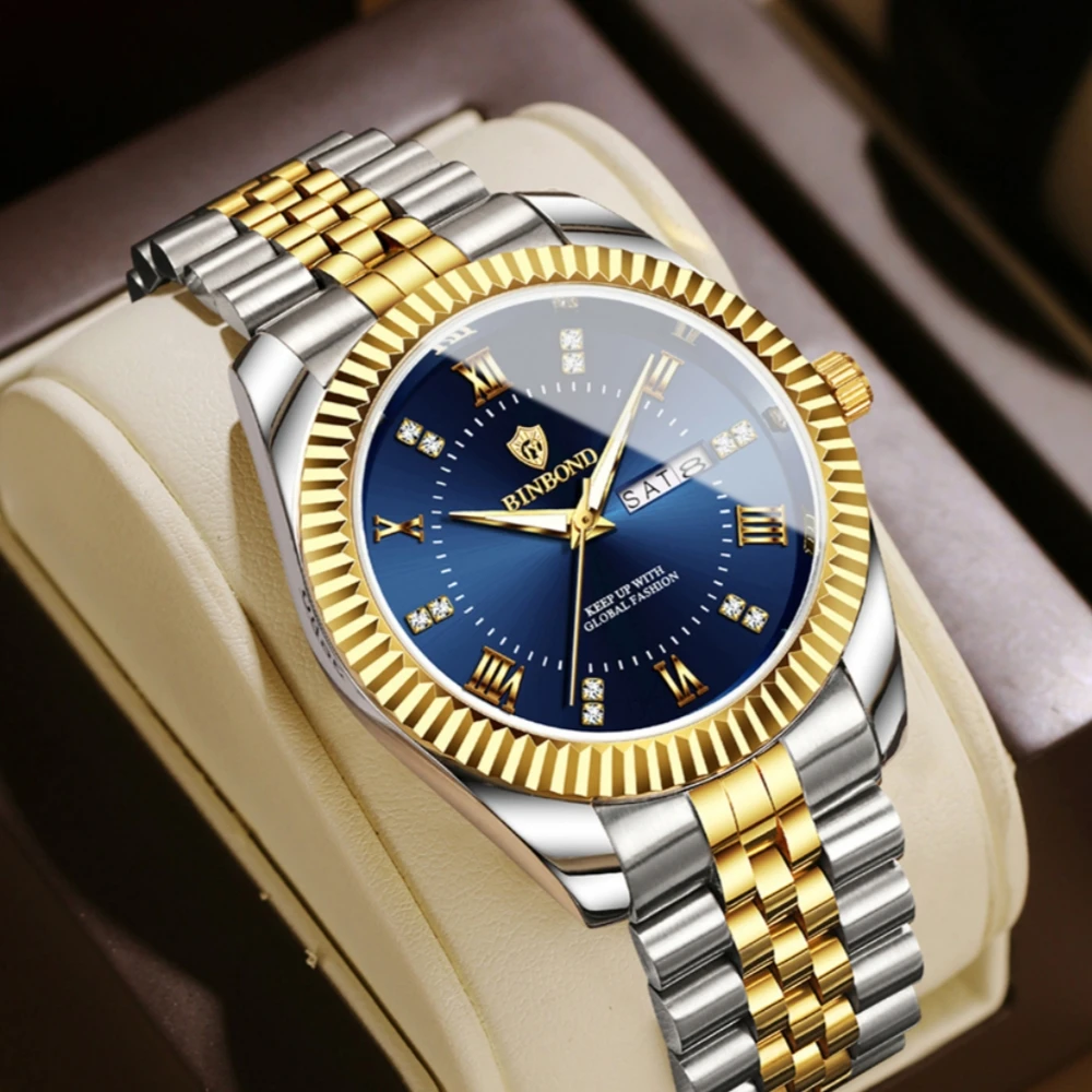 

Новые мужские часы с водонепроницаемым календарем, модные роскошные простые часы в стиле ретро, мужские кварцевые часы с ночником, спортивные студенческие часы, подарок