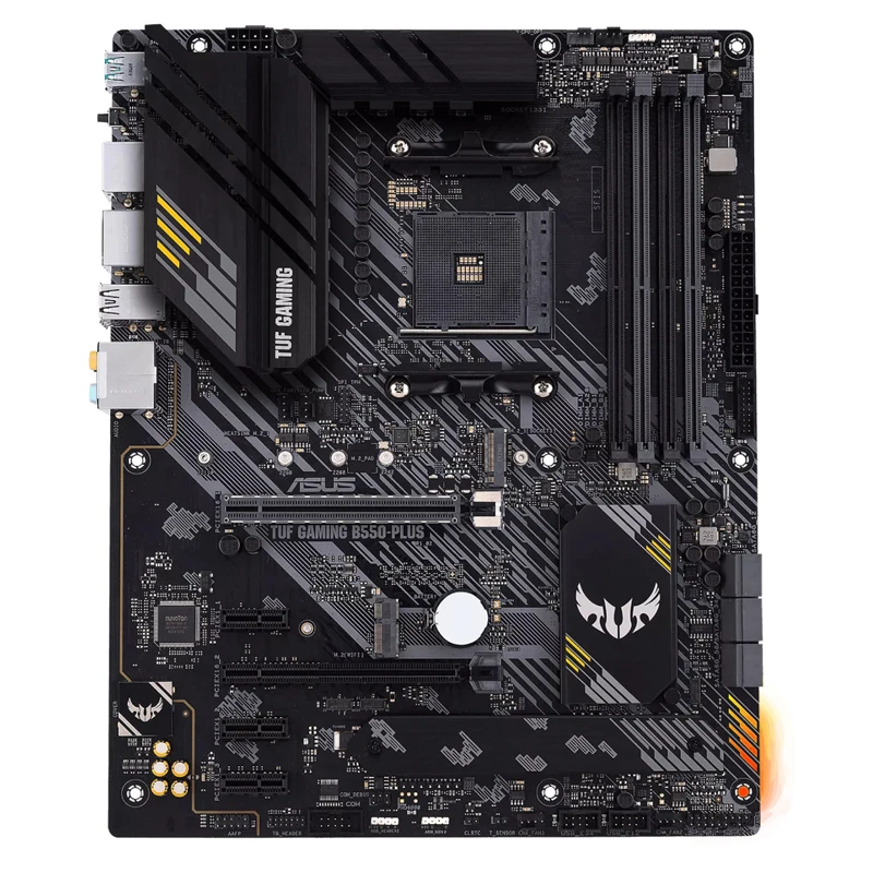 ASUS TUF GAMING B550-PLUS AMD B550 (Ryzen AM4) ATX Gaming Motherboard With PCIe 4.0, Dual M.2, 10 DrMOS Power Stages, 2.5Gb Port