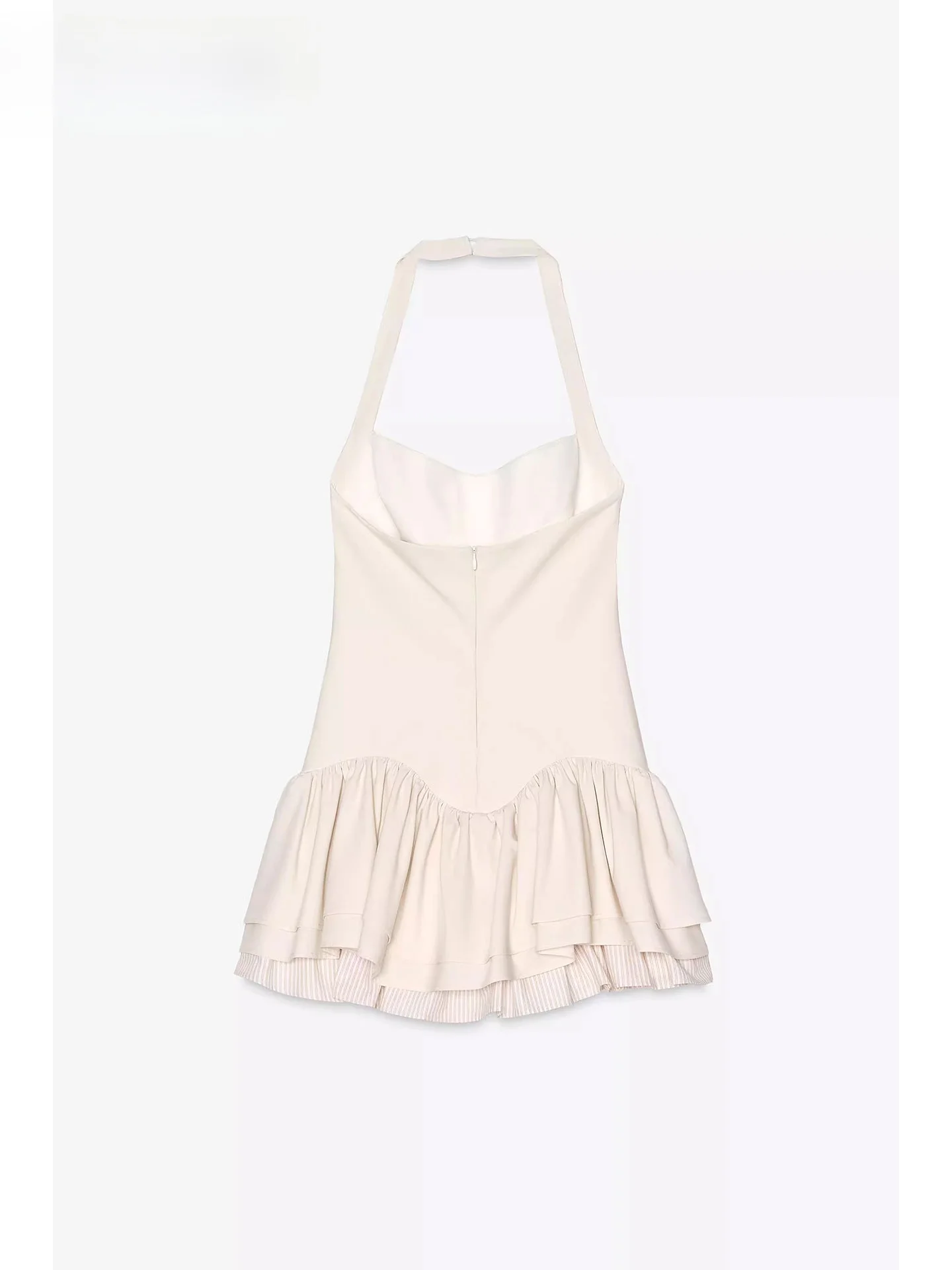 ZAPRHA 2025 Vestido Estilo acão Decorativo em Camadas t Doce para o Verão Sem Mangas Outro Material 50%