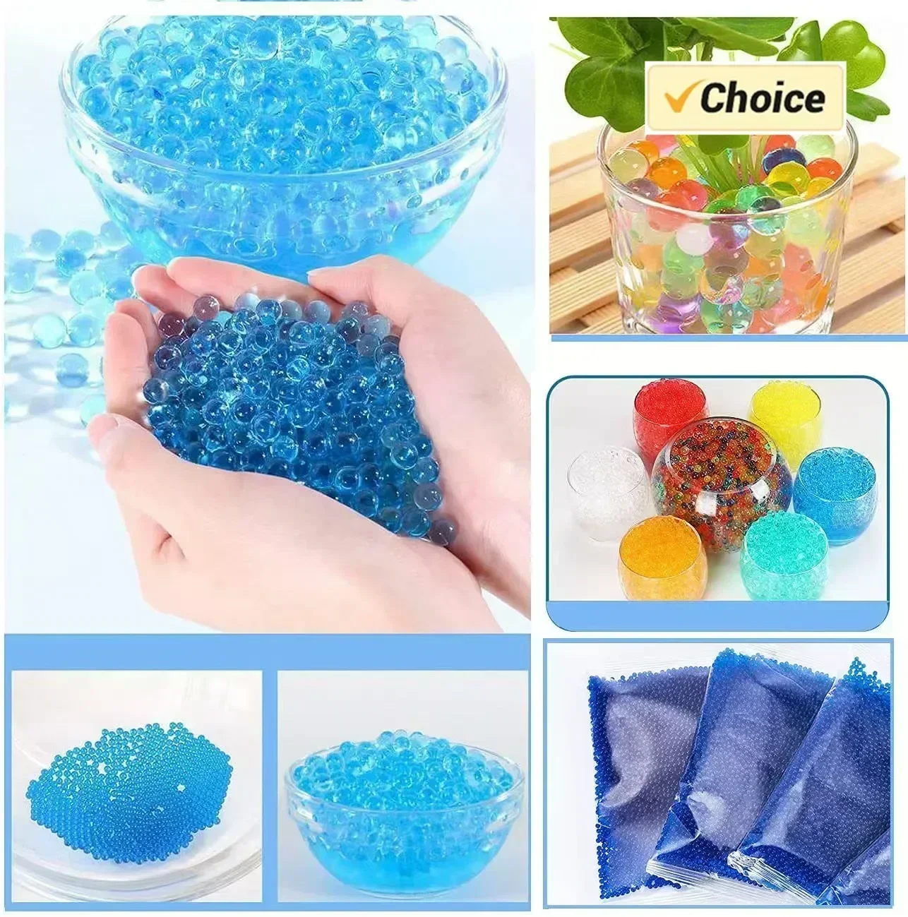 B50000PCS كرة جل الماء 7-8 مللي متر لعبة المسدس الرصاص اكسسوارات الصيف في الهواء الطلق اطلاق النار اللعب لعبة الرياضات المائية لعب للأطفال الكبار #3