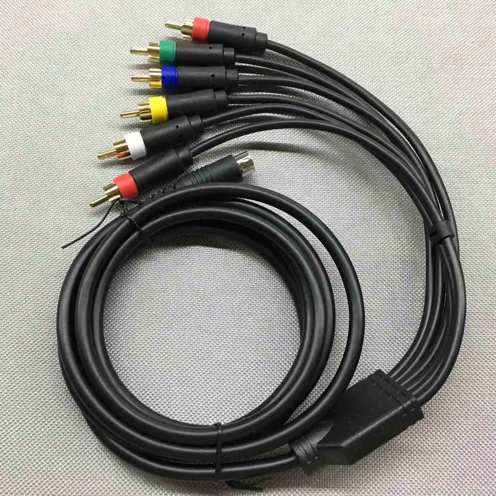 RGBS Color Monitor Special Line Saturn Red Blue Green RGB+Sync Video and Audio Cable, Composite Cable