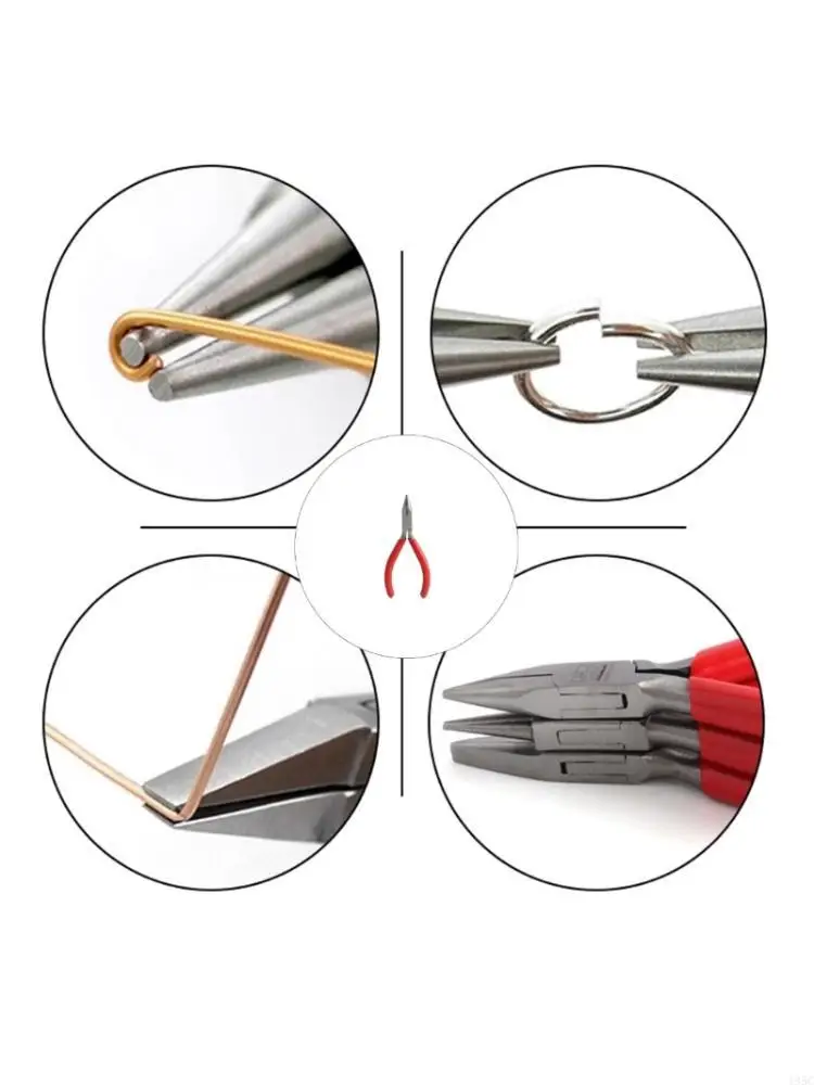 195C Jewelry Work Pliers Smooth Tip Hand Tool for Small Components